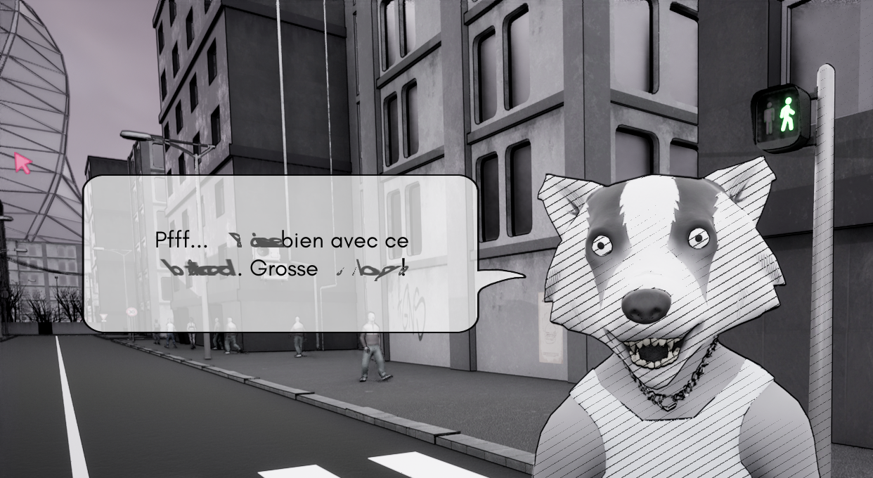 BBS (Big Badger Street), image du jeu (ville), copyright